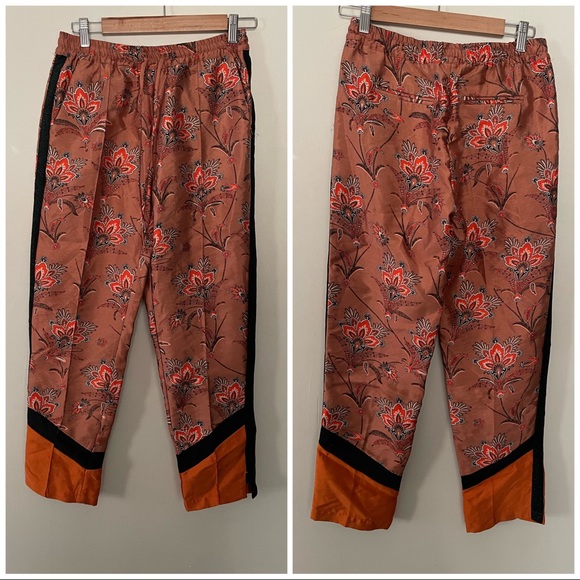 MAISON SCOTCH - SCOTCH & SODA FLORAL AND  CONTRAST PANEL PRINTED PANTS - Picture 14 of 14